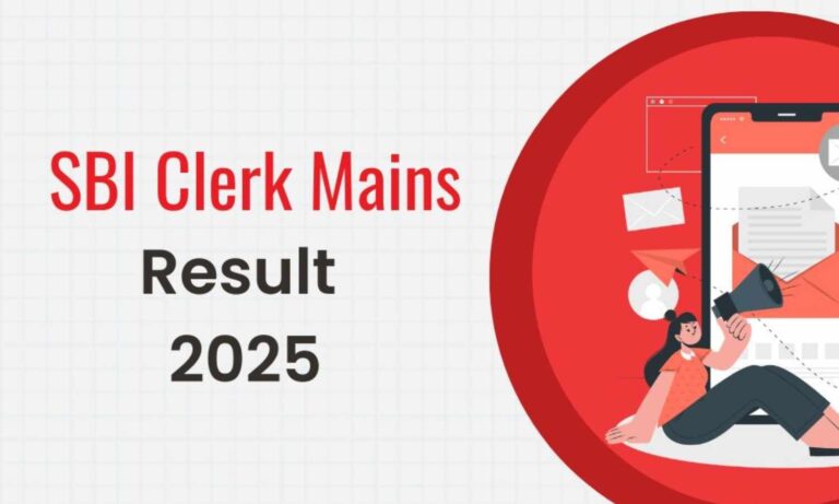SBI Clerk Mains Result 2025