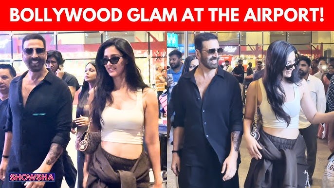Akshay Kumar and Disha Patani Set Mumbai Airport Abuzz with Stylish Appearance